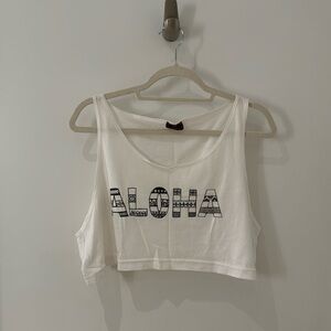 Aloha crop top tank